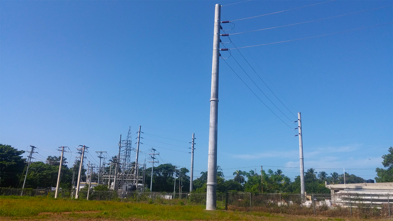 Subestación de 69 kV proyecto solar Monte Plata